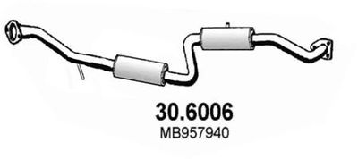 306006 ASSO Средний глушитель выхлопных газов