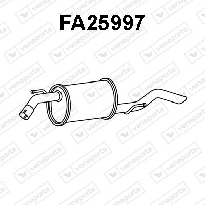 FA25997 VENEPORTE Глушитель выхлопных газов конечный