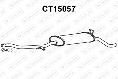 CT15057 VENEPORTE Глушитель выхлопных газов конечный