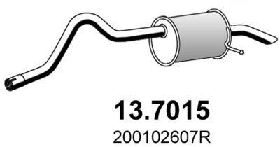 137015 ASSO Глушитель выхлопных газов конечный