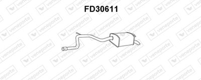 FD30611 VENEPORTE Глушитель выхлопных газов конечный