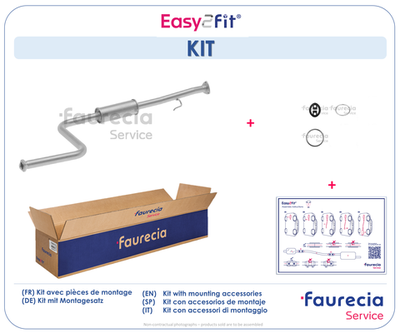 FS05136 Faurecia Средний глушитель выхлопных газов