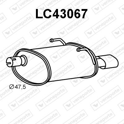 LC43067 VENEPORTE Глушитель выхлопных газов конечный