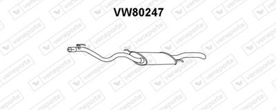 VW80247 VENEPORTE Глушитель выхлопных газов конечный