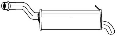 46624 SIGAM Глушитель выхлопных газов конечный