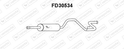 FD30534 VENEPORTE Глушитель выхлопных газов конечный