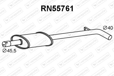 RN55761 VENEPORTE Предглушитель выхлопных газов