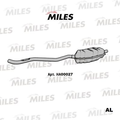 HA00027 MILES Глушитель выхлопных газов конечный