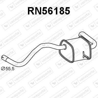 RN56185 VENEPORTE Глушитель выхлопных газов конечный
