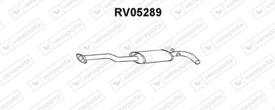 RV05289 VENEPORTE Средний глушитель выхлопных газов