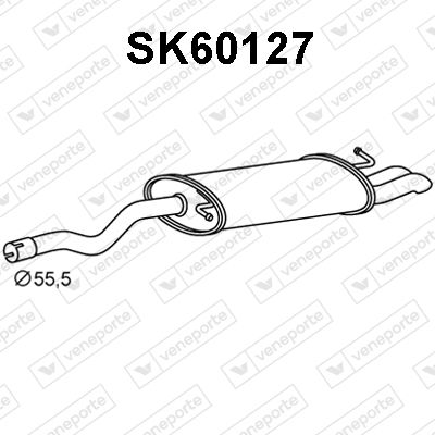 SK60127 VENEPORTE Глушитель выхлопных газов конечный