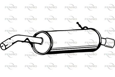 P1723 FENNO Глушитель выхлопных газов конечный