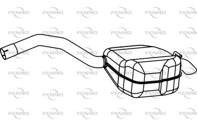 P76029 FENNO Глушитель выхлопных газов конечный