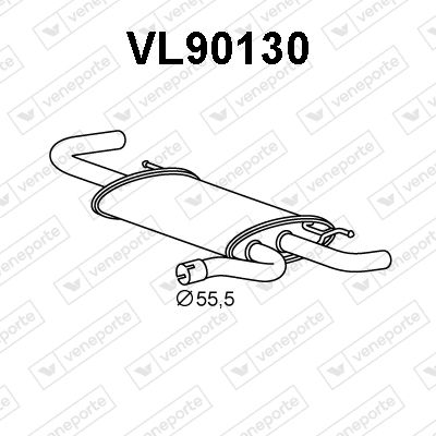 VL90130 VENEPORTE Глушитель выхлопных газов конечный