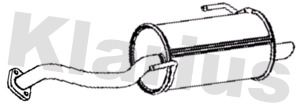 231444 KLARIUS Глушитель выхлопных газов конечный