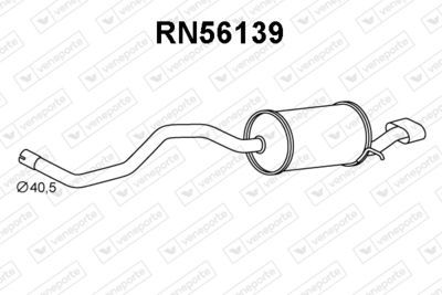 RN56139 VENEPORTE Глушитель выхлопных газов конечный