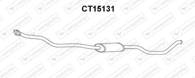 CT15131 VENEPORTE Предглушитель выхлопных газов