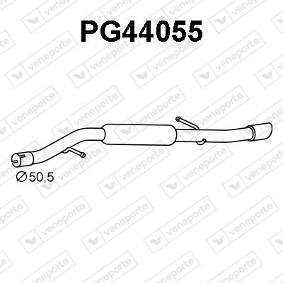 PG44055 VENEPORTE Глушитель выхлопных газов конечный