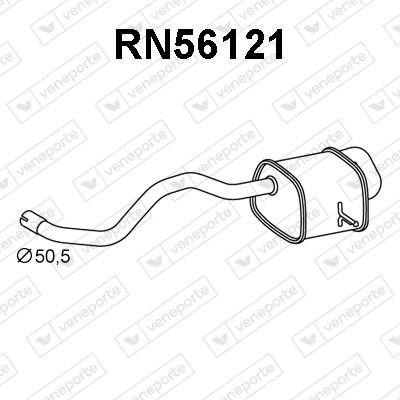 RN56121 VENEPORTE Глушитель выхлопных газов конечный