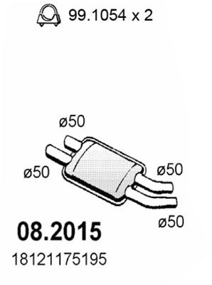 082015 ASSO Предглушитель выхлопных газов