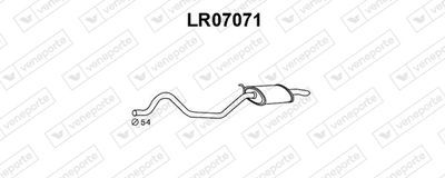 LR07071 VENEPORTE Глушитель выхлопных газов конечный