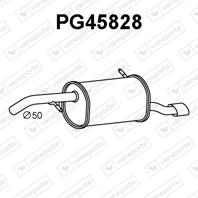 PG45828 VENEPORTE Глушитель выхлопных газов конечный