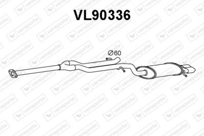 VL90336 VENEPORTE Глушитель выхлопных газов конечный