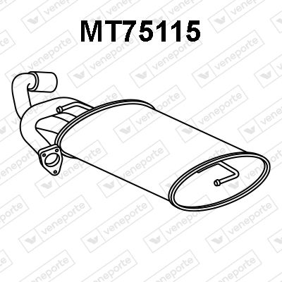 MT75115 VENEPORTE Глушитель выхлопных газов конечный