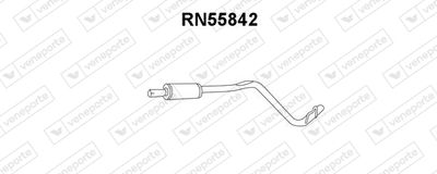 RN55842 VENEPORTE Предглушитель выхлопных газов