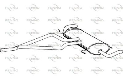 P3042 FENNO Глушитель выхлопных газов конечный