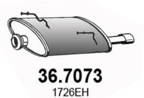 367073 ASSO Глушитель выхлопных газов конечный