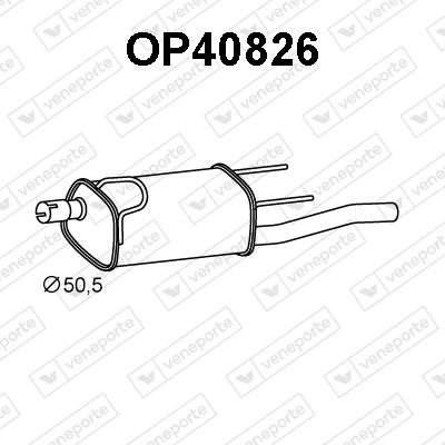 OP40826 VENEPORTE Глушитель выхлопных газов конечный