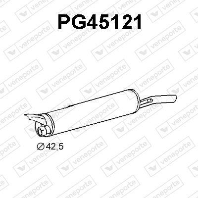 PG45121 VENEPORTE Глушитель выхлопных газов конечный