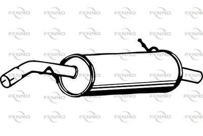 P4612 FENNO Глушитель выхлопных газов конечный