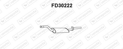 FD30222 VENEPORTE Глушитель выхлопных газов конечный