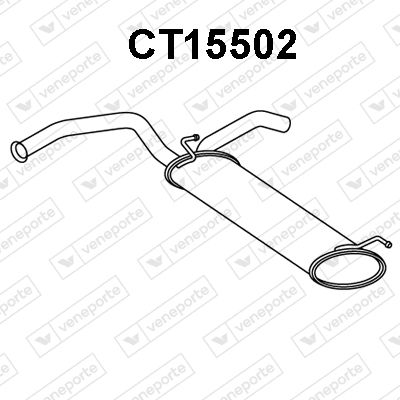 CT15502 VENEPORTE Глушитель выхлопных газов конечный