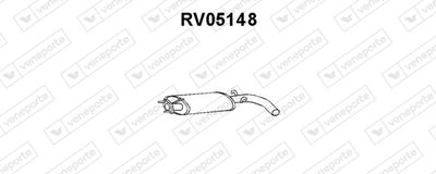 RV05148 VENEPORTE Предглушитель выхлопных газов