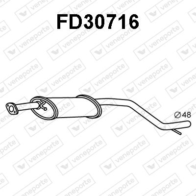 FD30716 VENEPORTE Предглушитель выхлопных газов