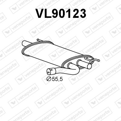 VL90123 VENEPORTE Глушитель выхлопных газов конечный