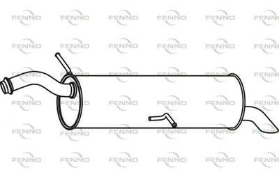 P4683 FENNO Глушитель выхлопных газов конечный