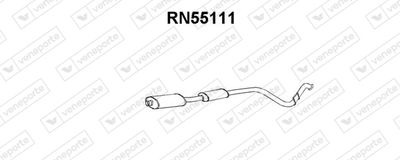 RN55111 VENEPORTE Средний глушитель выхлопных газов