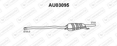 AU03095 VENEPORTE Предглушитель выхлопных газов