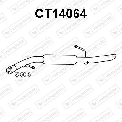 CT14064 VENEPORTE Глушитель выхлопных газов конечный