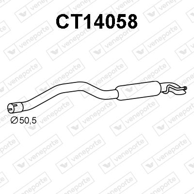 CT14058 VENEPORTE Глушитель выхлопных газов конечный