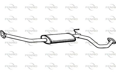 P4272 FENNO Средний глушитель выхлопных газов