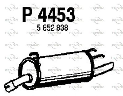 P4453 FENNO Глушитель выхлопных газов конечный