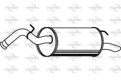 P6515 FENNO Глушитель выхлопных газов конечный