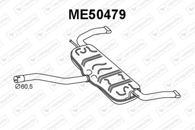 ME50479 VENEPORTE Глушитель выхлопных газов конечный