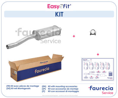 FS25020 Faurecia Средний глушитель выхлопных газов