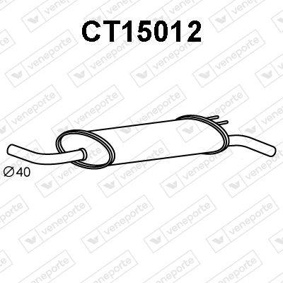 CT15012 VENEPORTE Глушитель выхлопных газов конечный